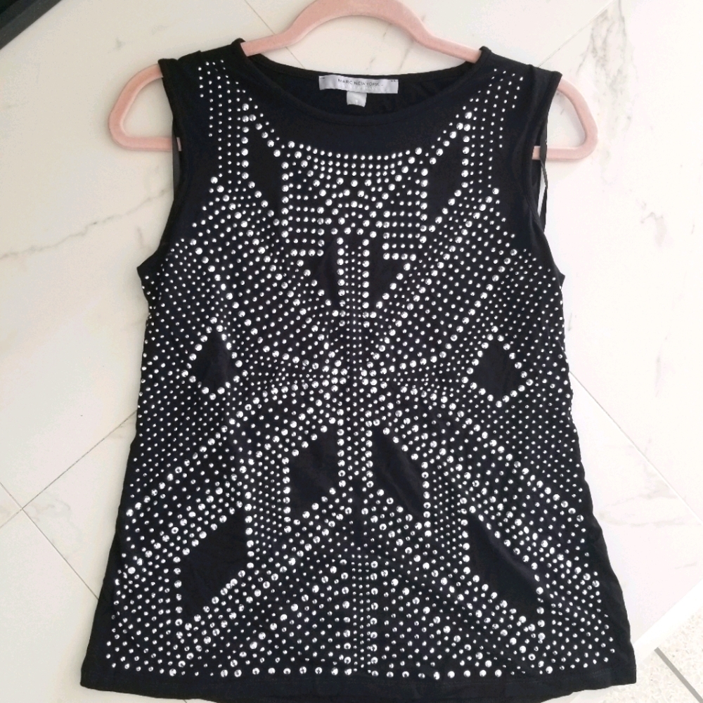 Black Top with Silver Studs